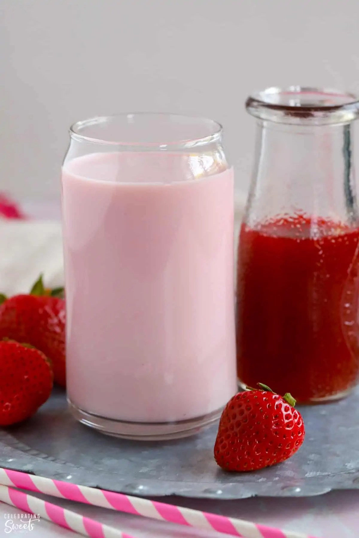 Strawberry Milk {So Easy} Celebrating Sweets