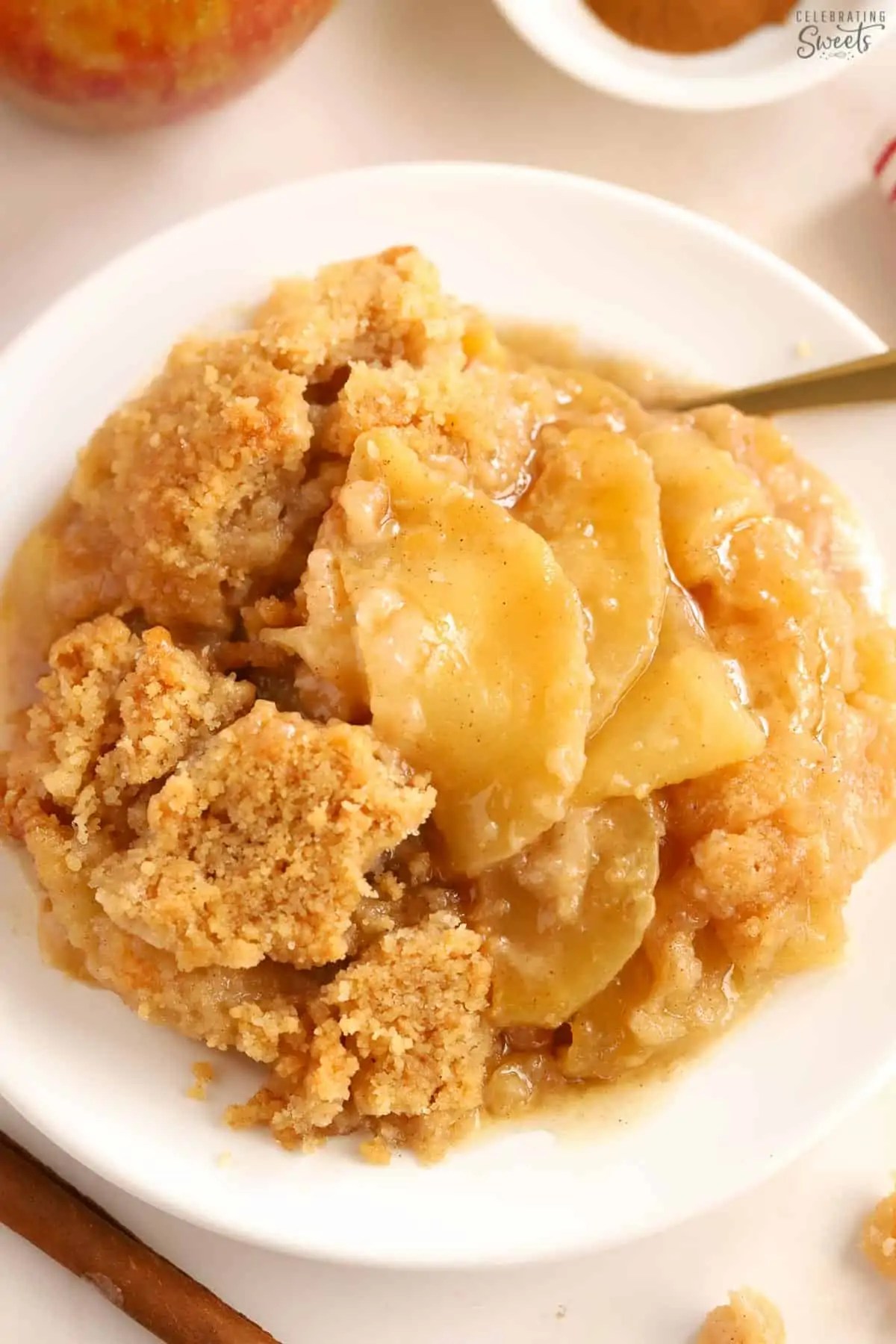 Apple Crumble Recipe (No Oats) Celebrating Sweets