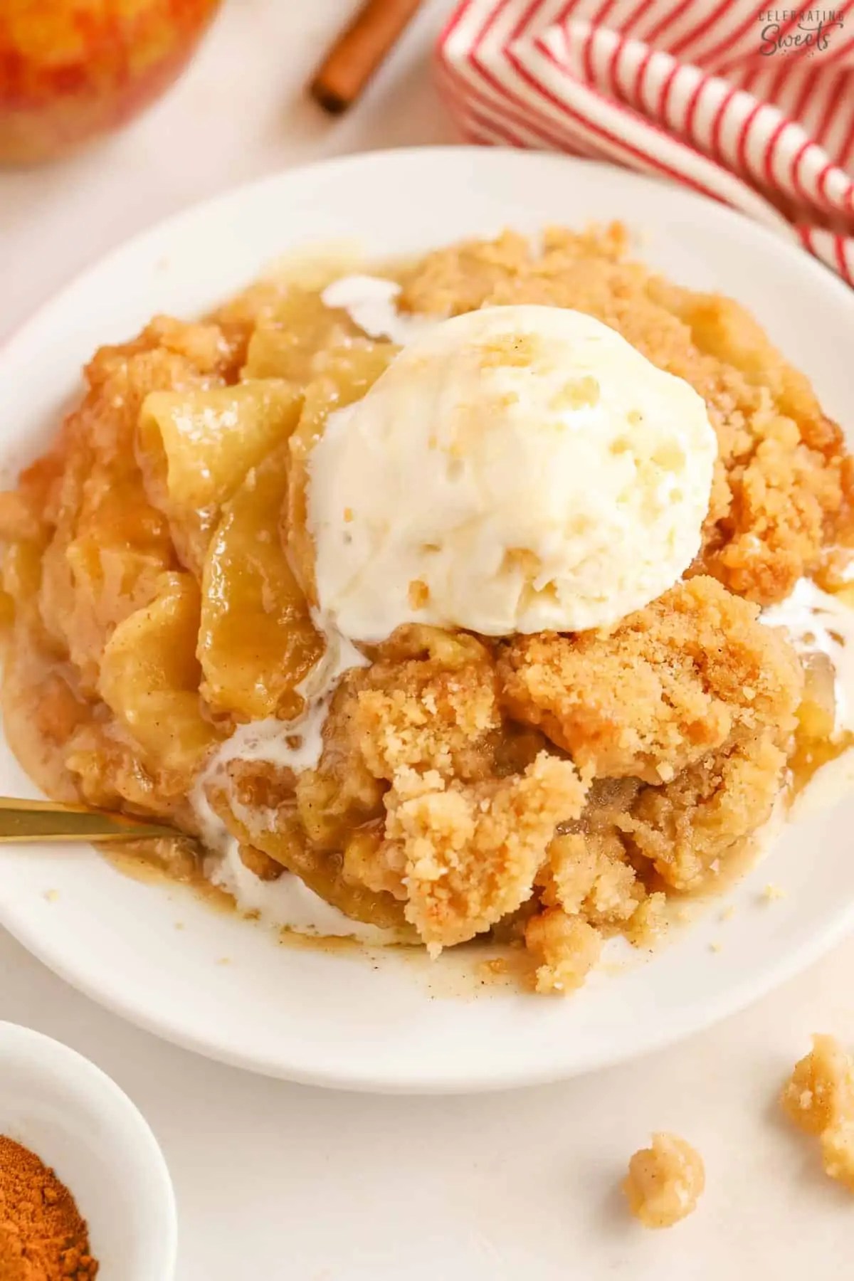 Apple Crumble Recipe (No Oats) Celebrating Sweets