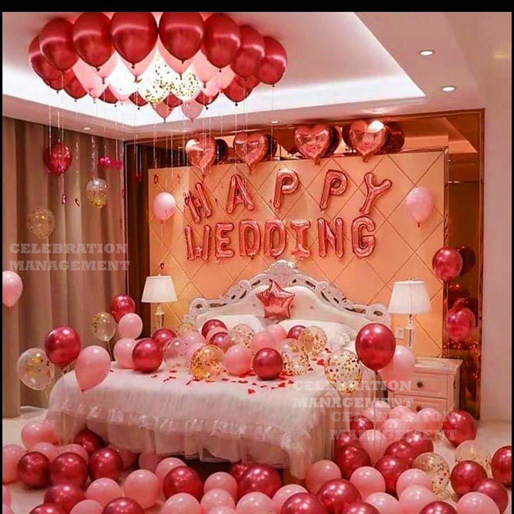 First Night Room Decoration Ideas for newly married couple