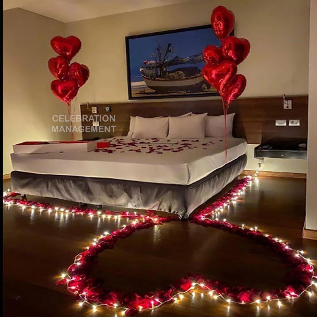 First Night Room Decoration with Flowers In Lucknow