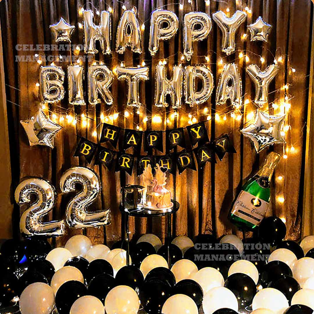 Curtains Birthday Decorations by Celebration Management In Lucknow