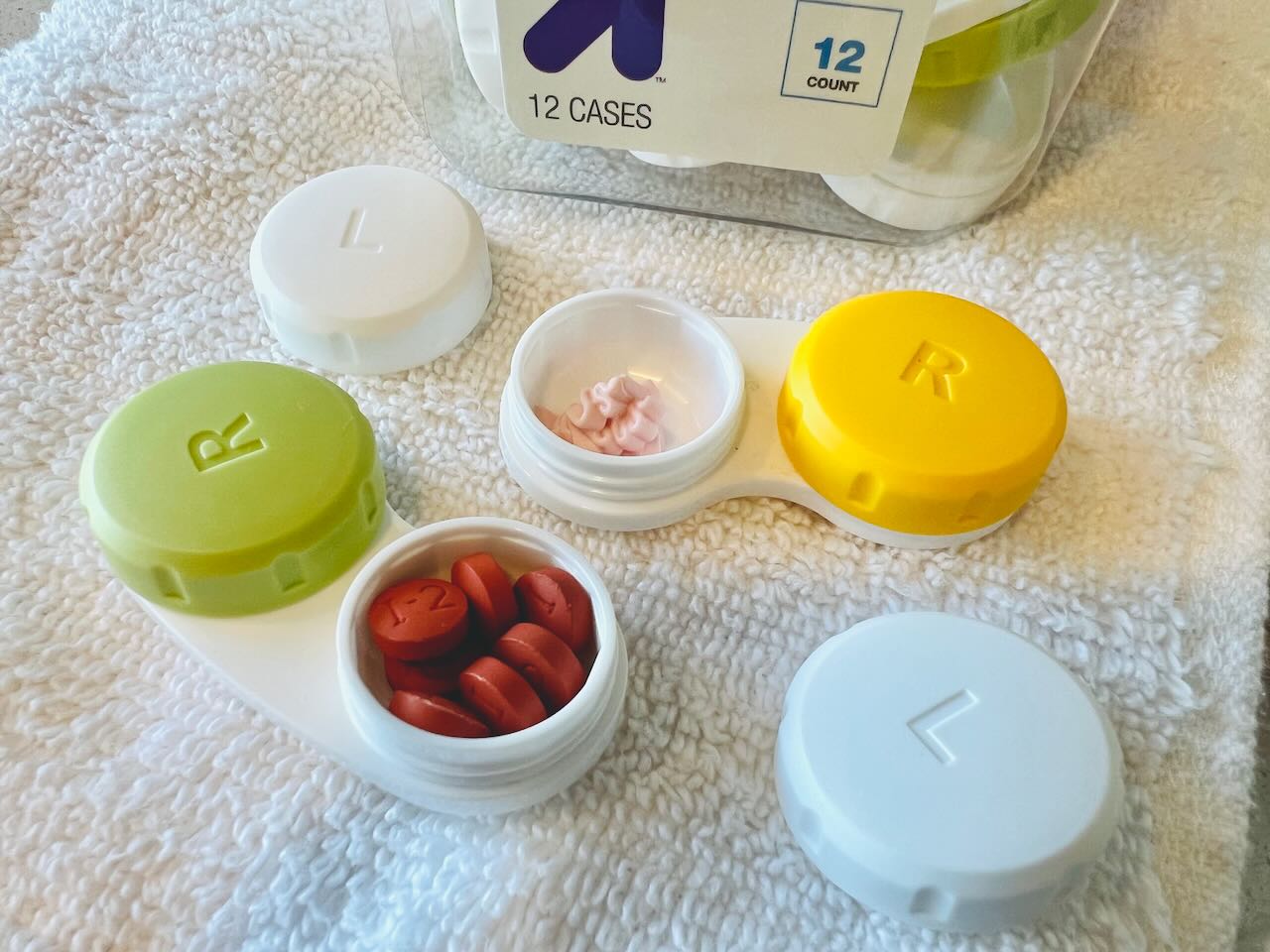 Travel Hack Contact Lens Cases Celebrations Divine by Ginger