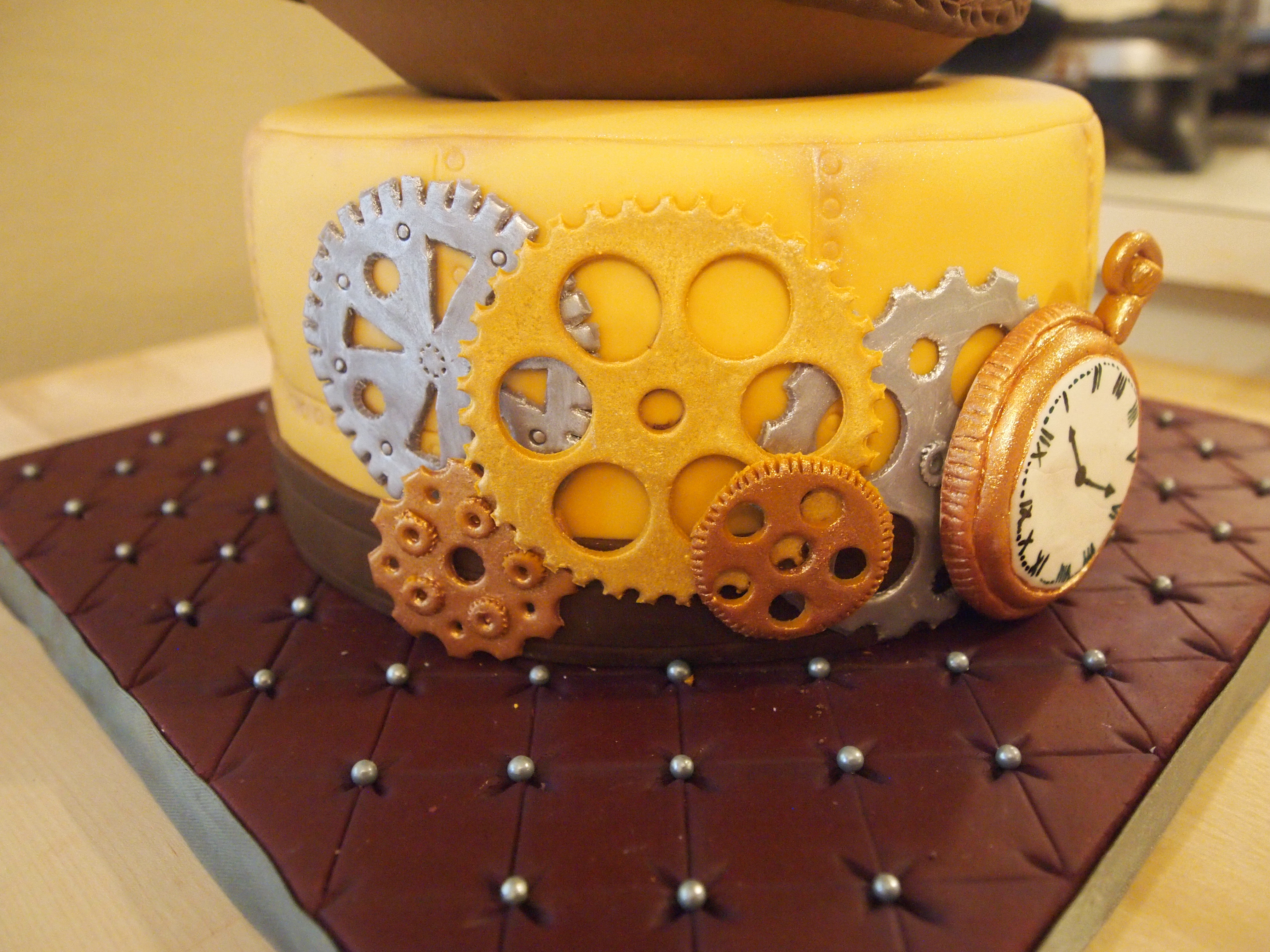 Steampunk Cake Gears Celebrations of Hope