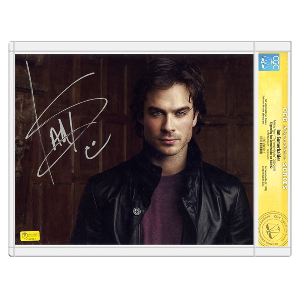 Lot Detail Ian Somerhalder Autographed 8×10 Vampire Diaries Photo