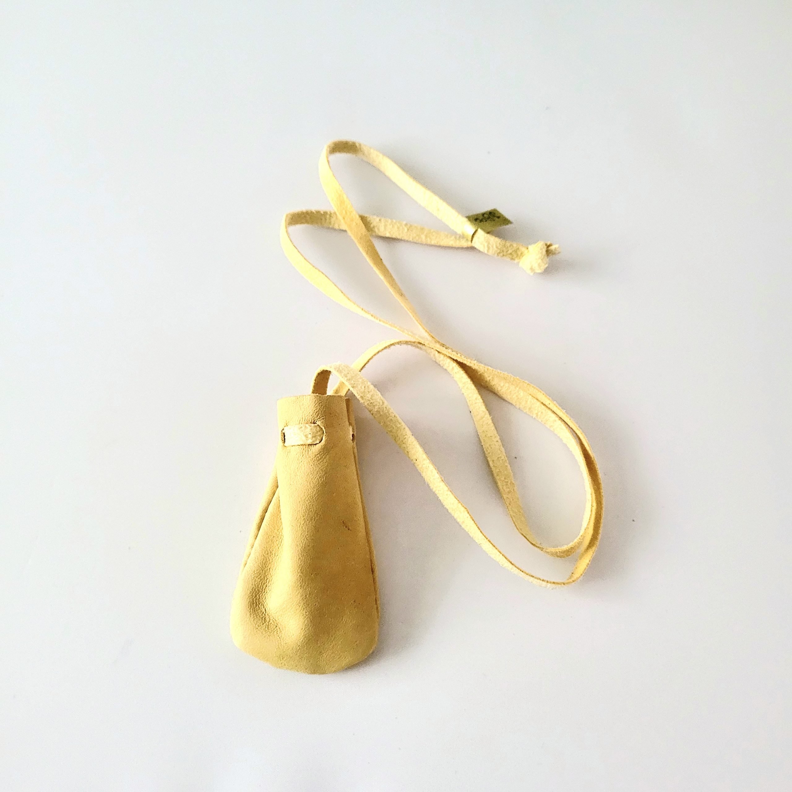 Leather Medicine Pouch Necklace Healing Crystals, Psychic Readers