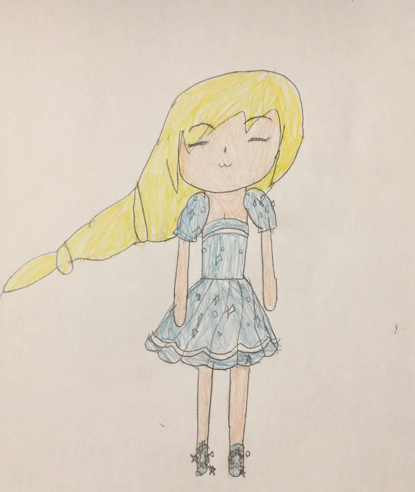 my 3colour drawing challenge with my friend Celia L.