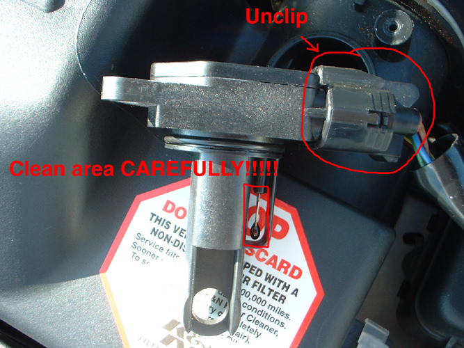 how to clean mass air flow sensor with alcohol Turbulent Forum Photo