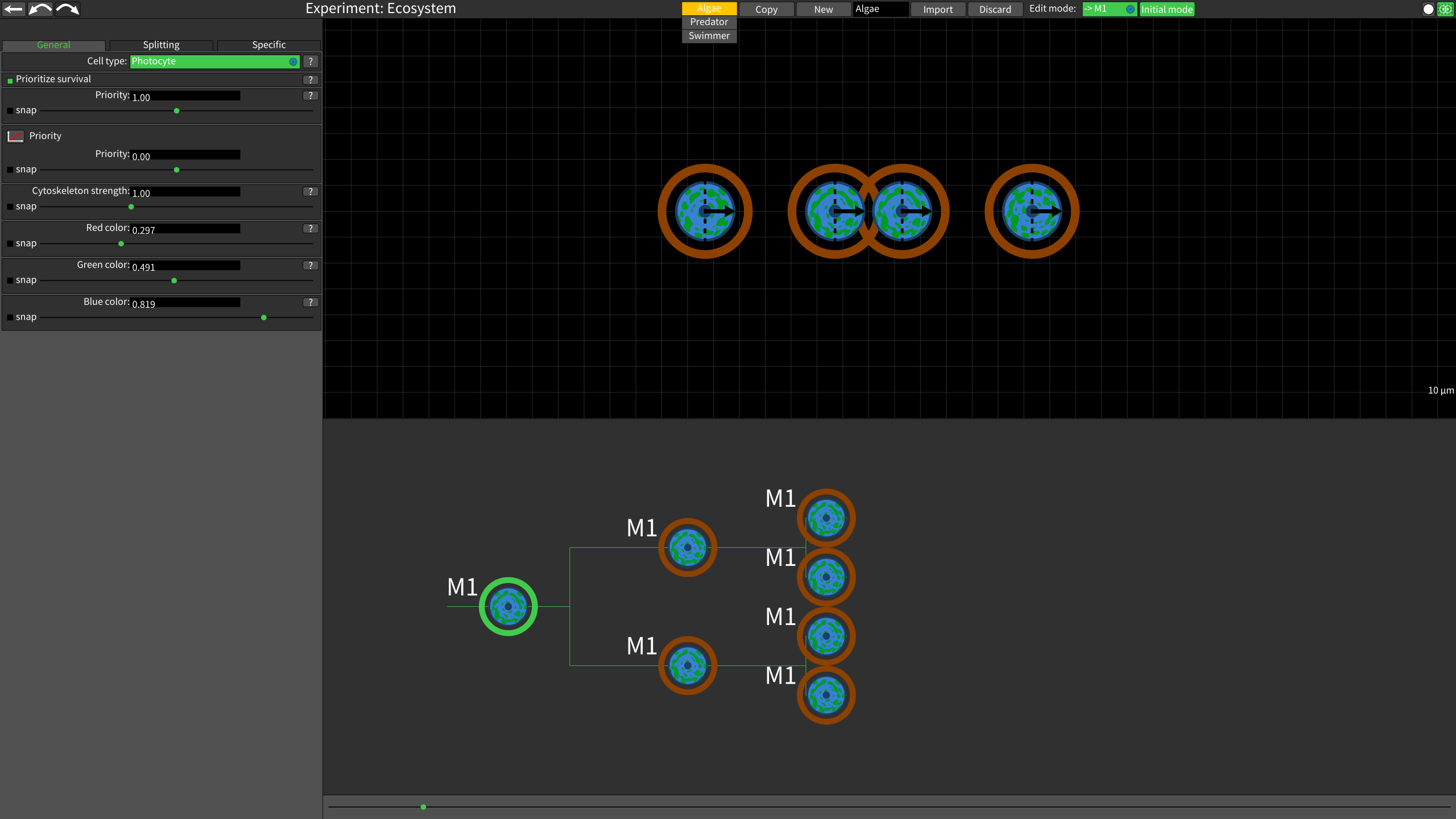 This is a website about the Android game "Cell Lab"