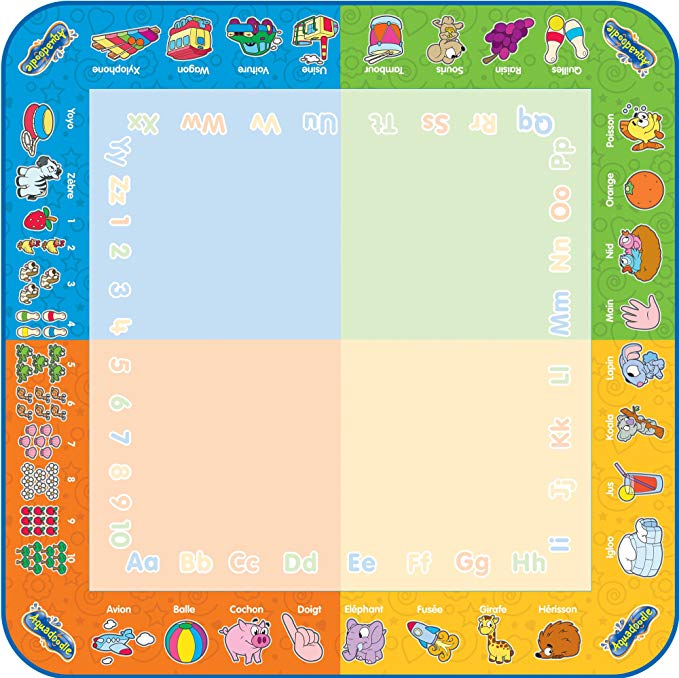 TOMY Tapis Aquadoodle Classique 4 Couleurs T72372, Tapis de Dessin à