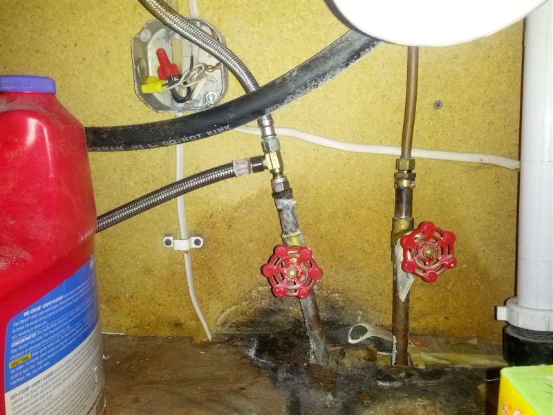 Help me connect my dishwasher to hot water The Cellar