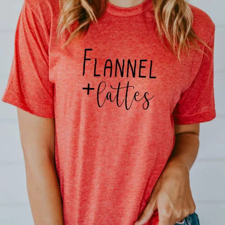 Flannel + Lattes Graphic Tee The Cellar