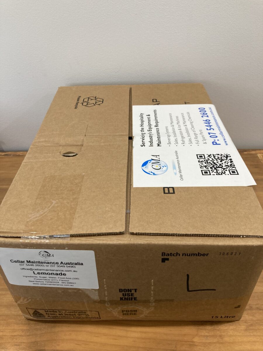 Post Mix Syrup 15L Cellar Maintenance Australia