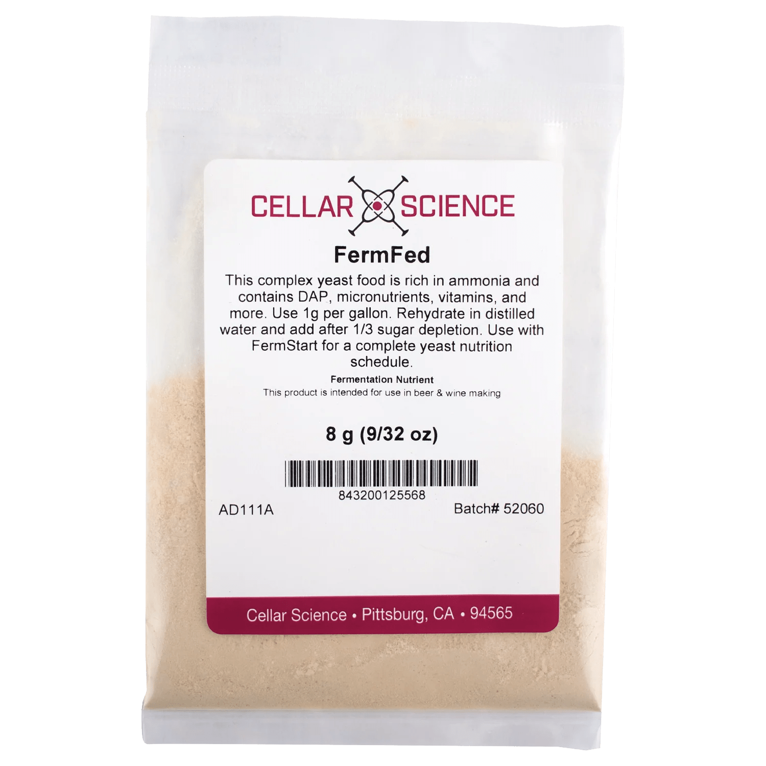FERMFED Yeast Nutrient Cellar Science