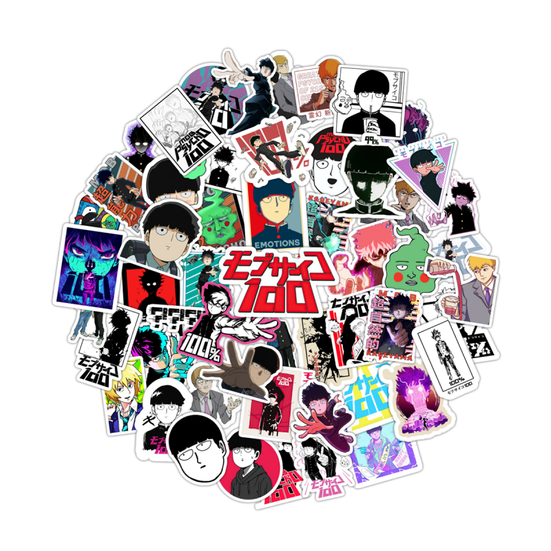 PACK 50 STICKERS MOB PSYCHO 100
