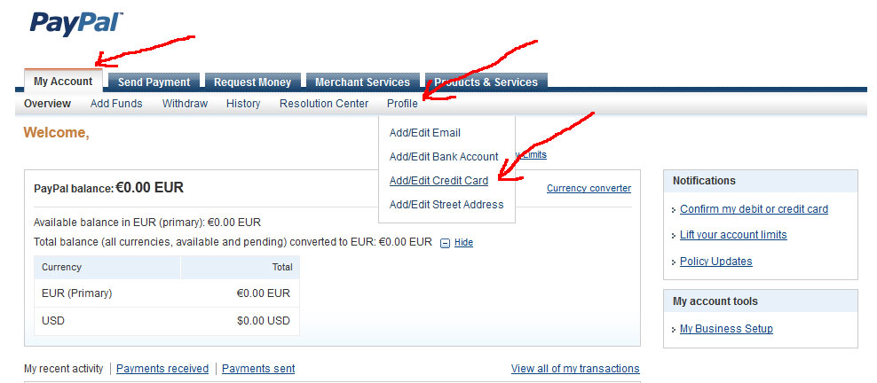 How to make an account in PayPal