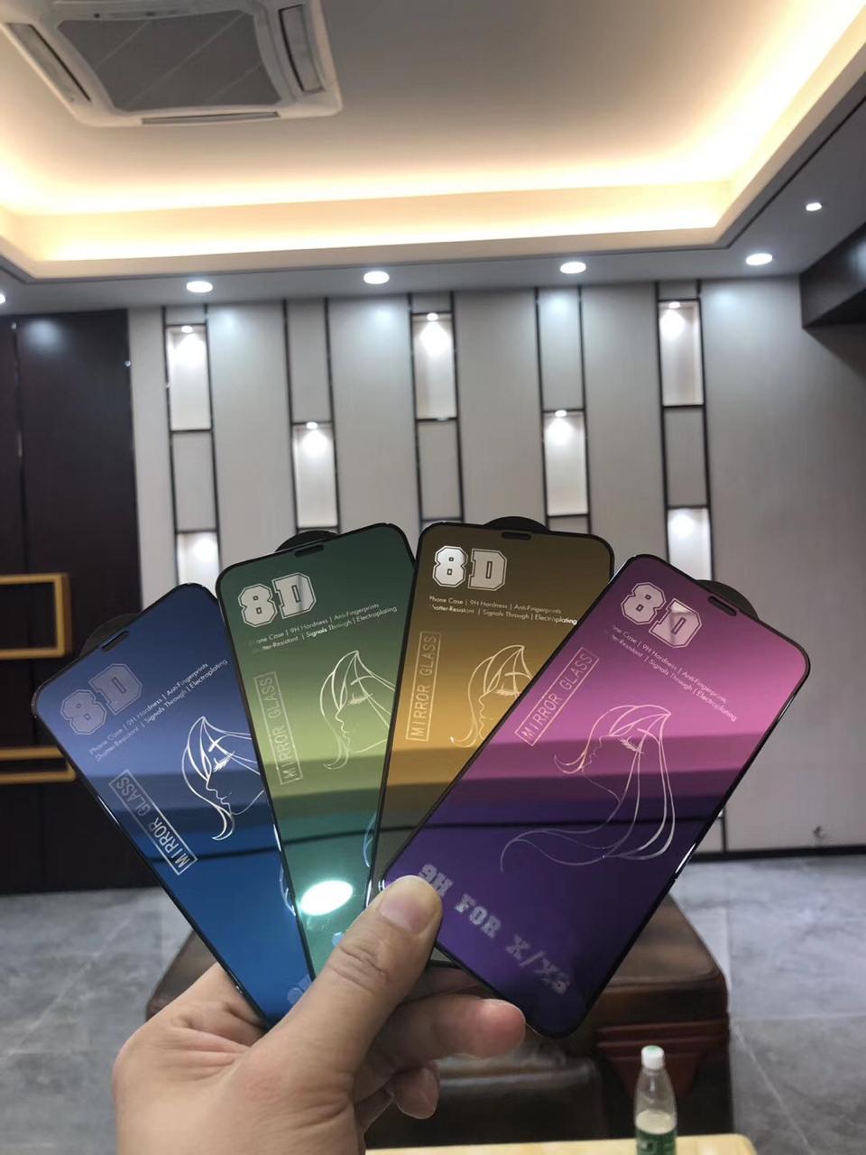 8D Colorful Mirror Tempered Glass Cell To Phone
