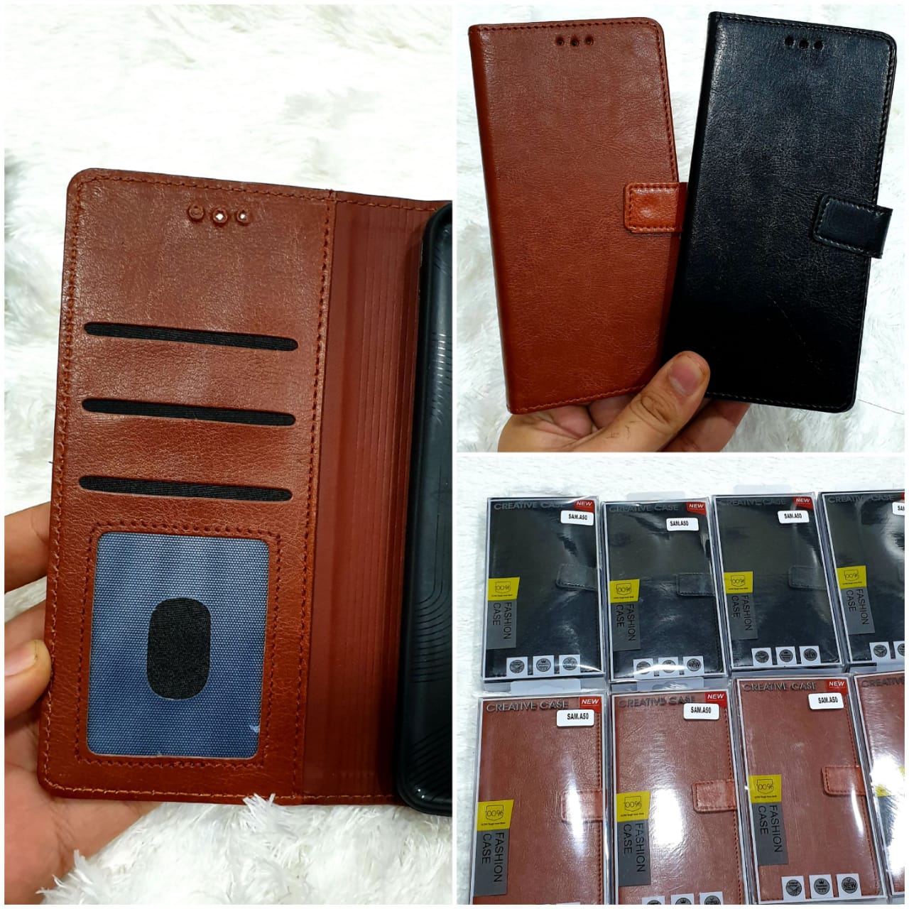 Leather Flip Cover Cell To Phone