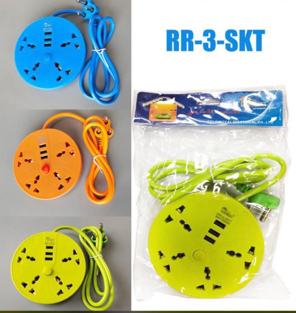 Multi Plug Board With USB Port Cell To Phone