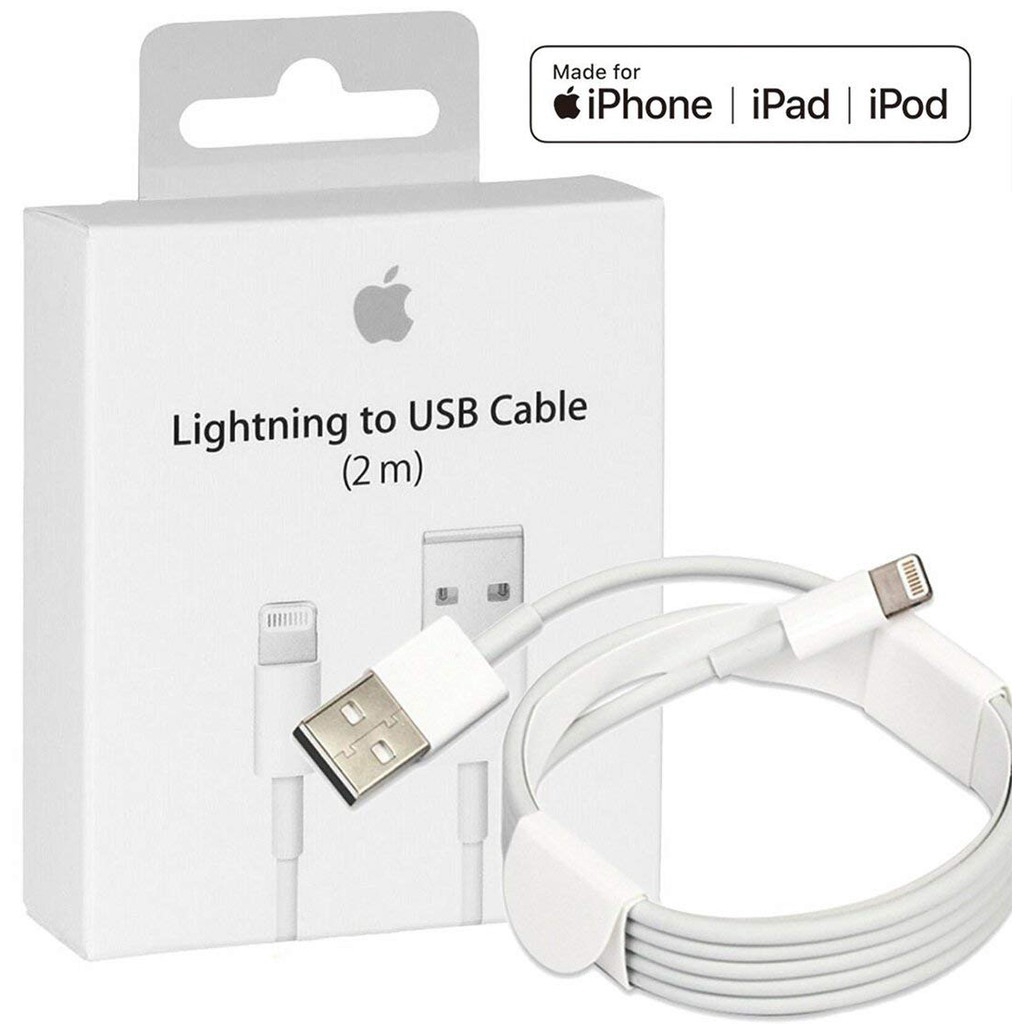 Apple USB 2.0 Charge and Sync Lightning Cable 2 m iPhone 6,7,8,iPhone x, iPhone 11, iPod 5,6,7