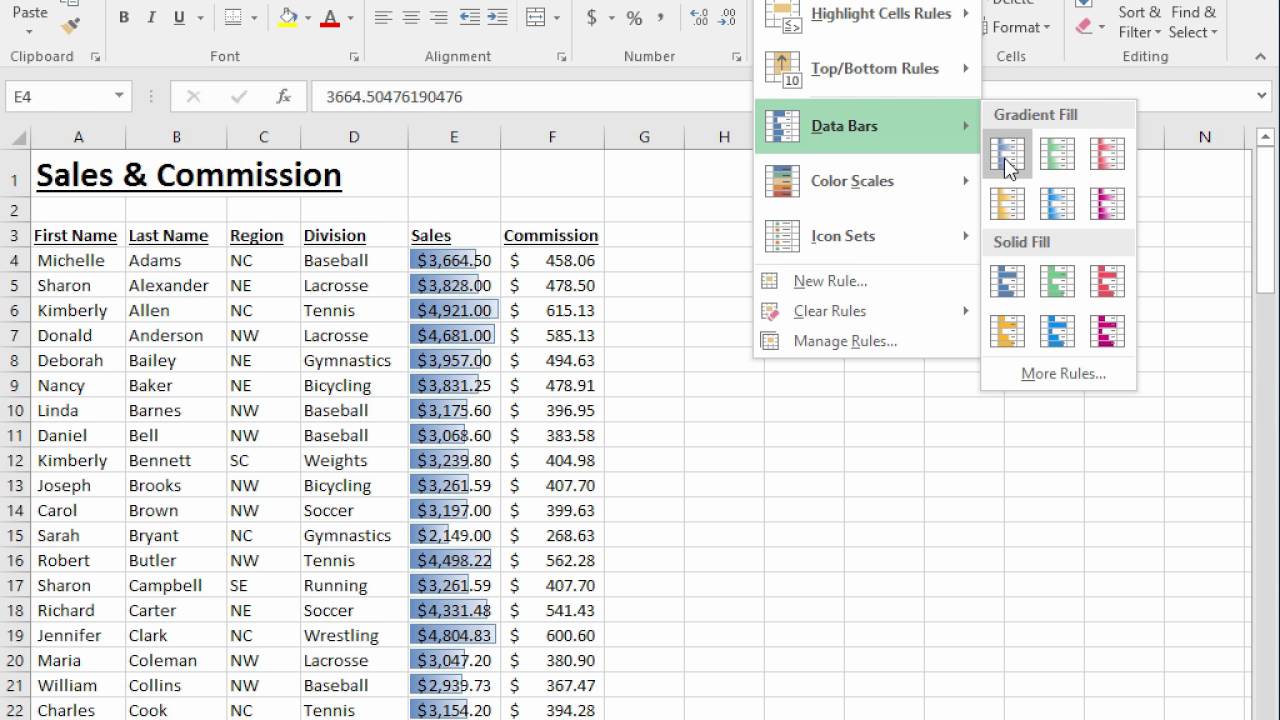 How To Add Gradient Data Bars In Excel CellularNews