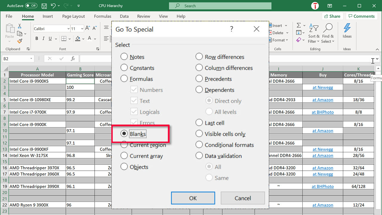 How To Remove Blank Cells Between Data In Excel CellularNews