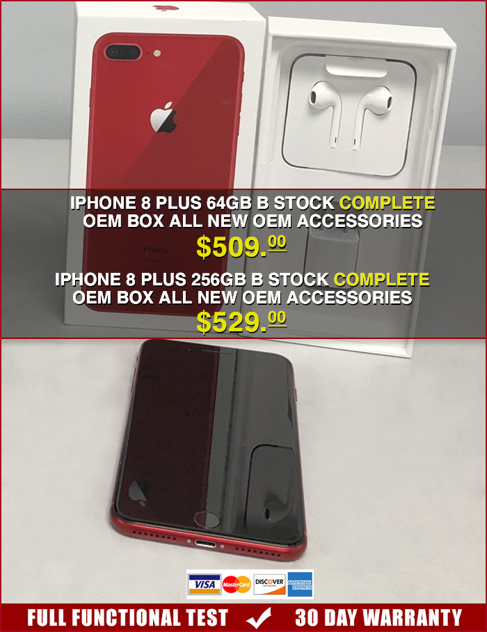 Wholesale Apple iPhone 8 Plus Cellular Stockpile