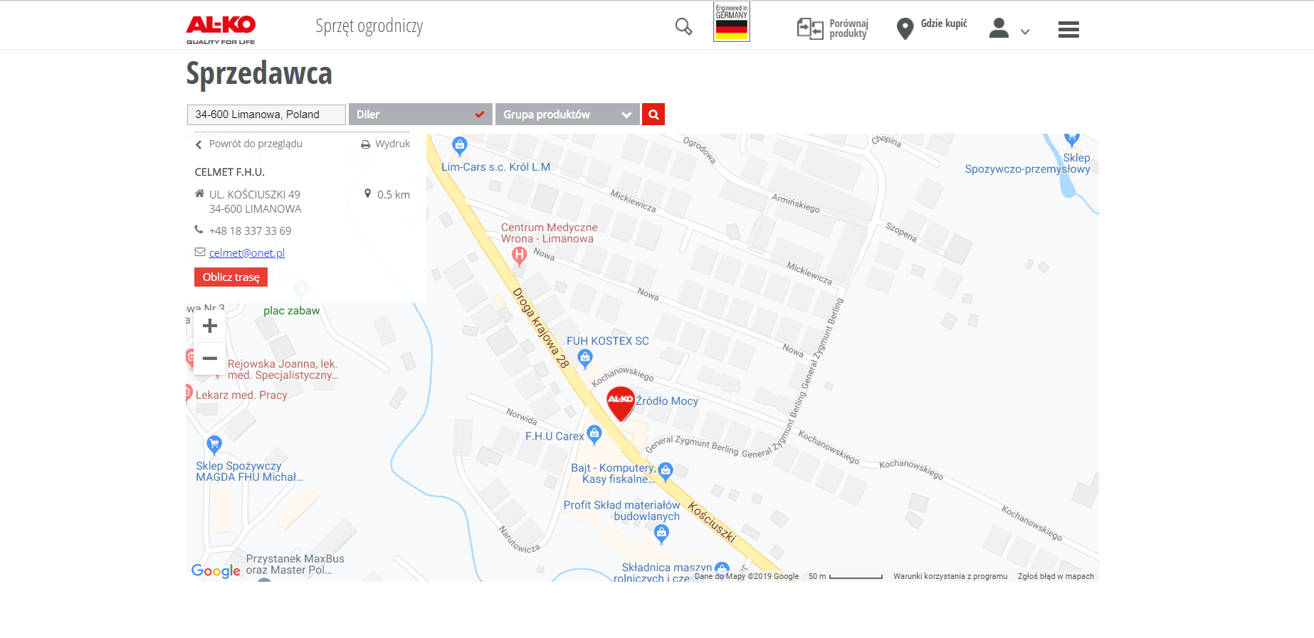 Certyfikaty Autoryzacji Sklep Celmet