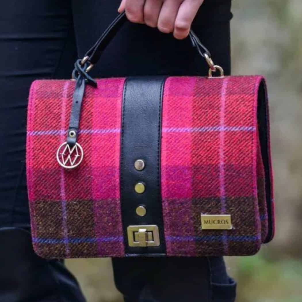 Ladies' Irish Fiona Handbag Red Plaid Celtic Clothing Company