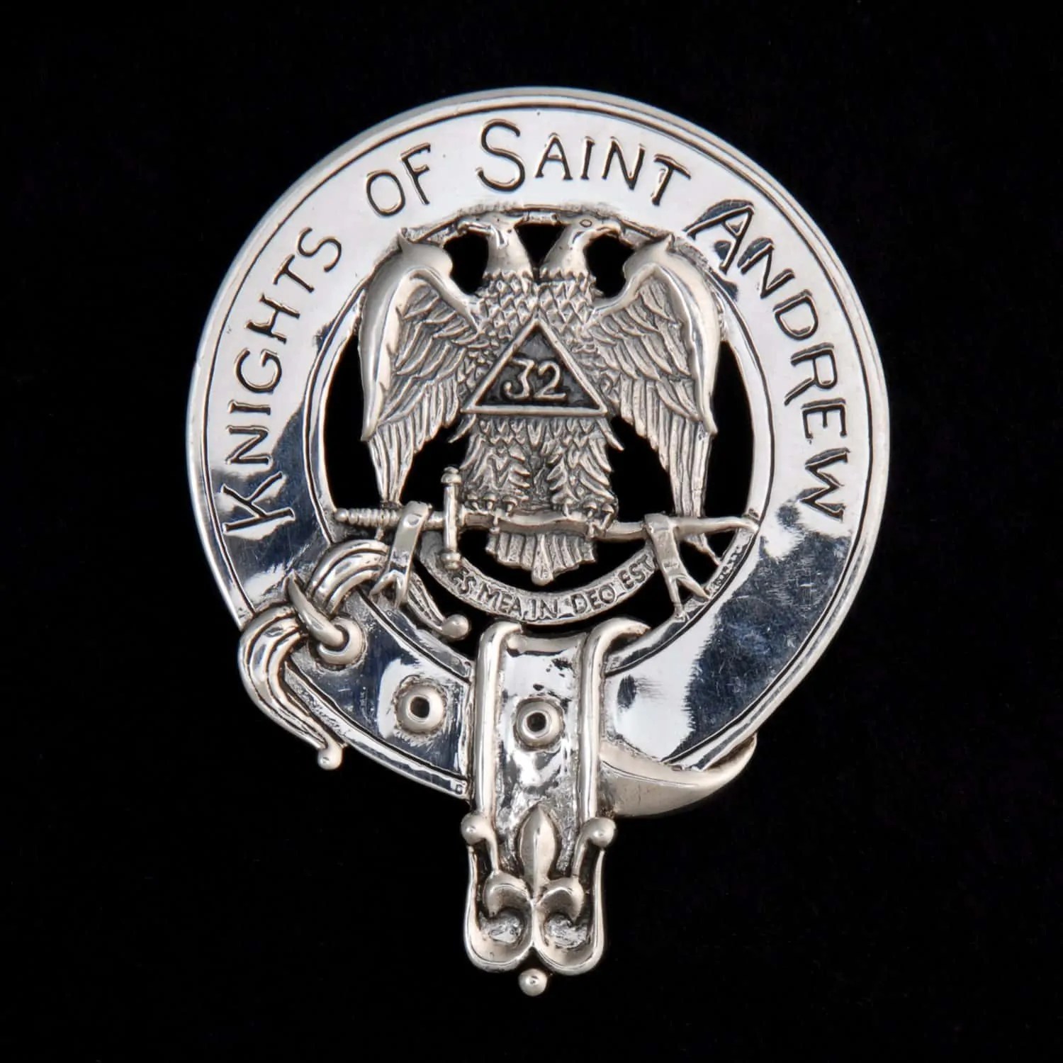 Masonic Scottish Rite Knights of St. Andrew Cap Badge Celtic Jackalope