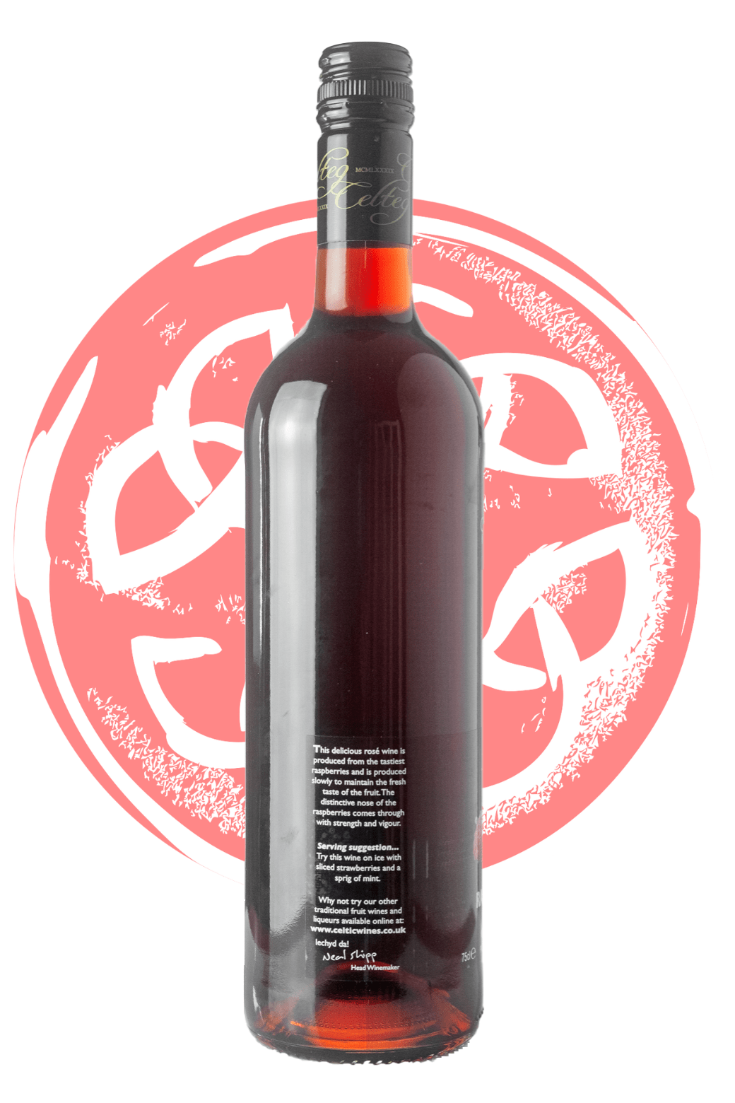 Buy Traditional Celteg Raspberry Wine 750ml (12 ABV) Celtic