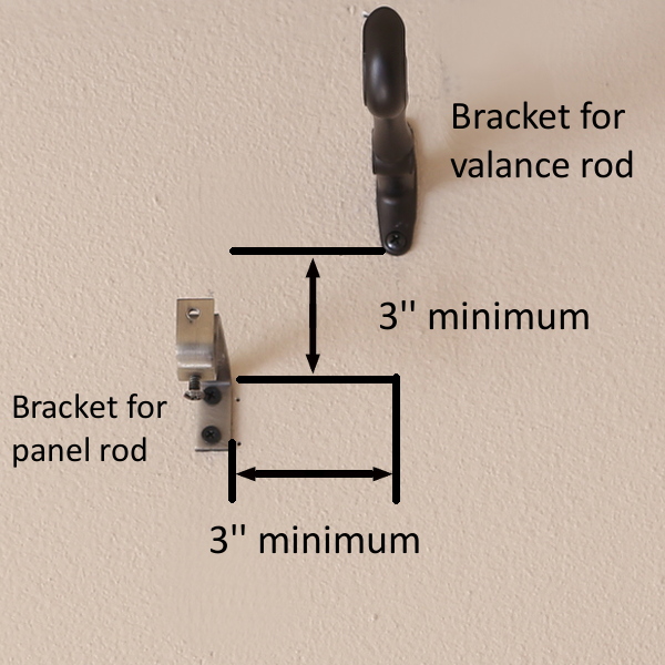 Royal Black pole swag valances curtain draperies