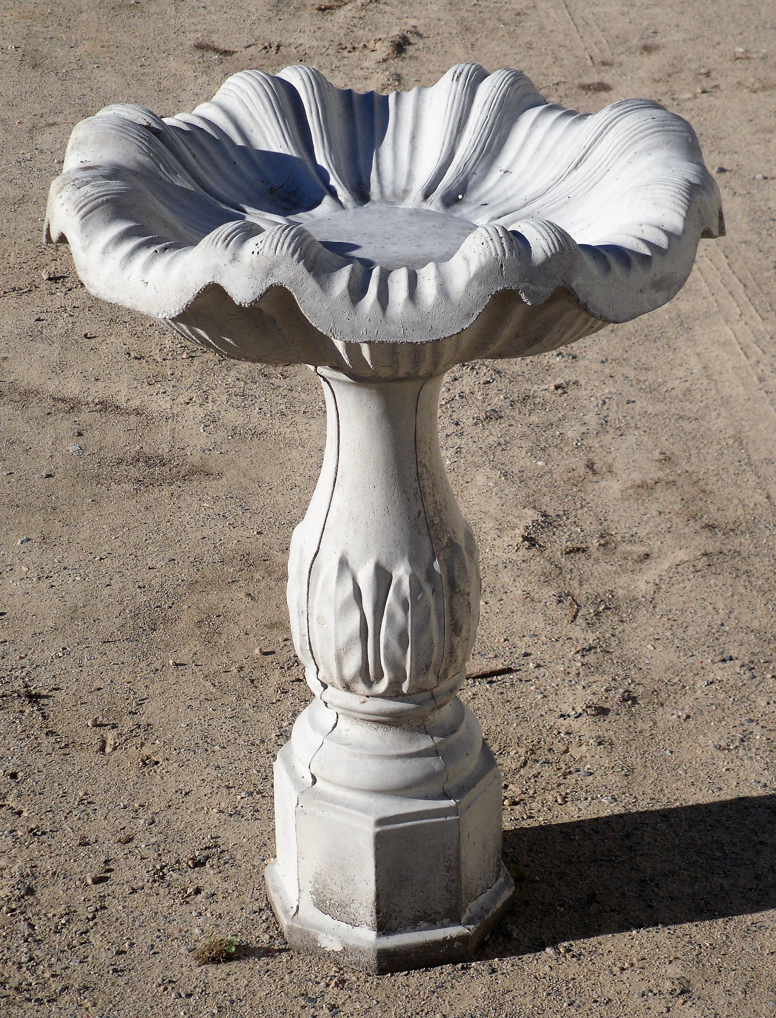 Outdoor Concrete Birdbaths Several Designs Cast Out of Quality Concrete