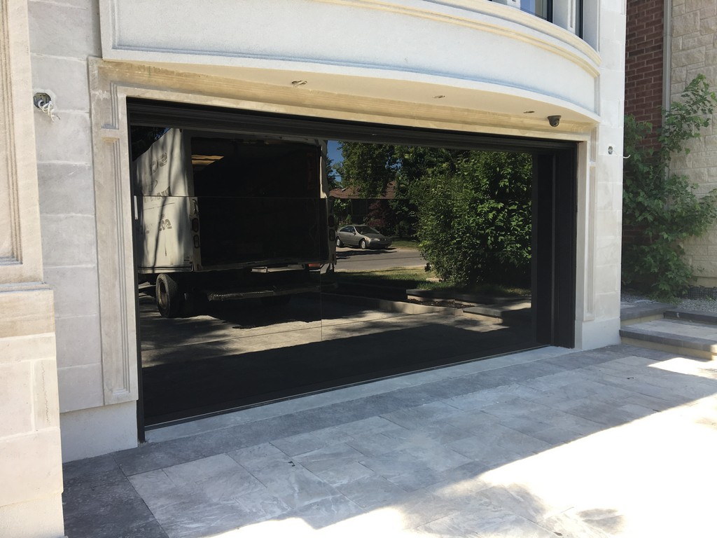 Glass Garagae Doors Installation Project Centauri Doors