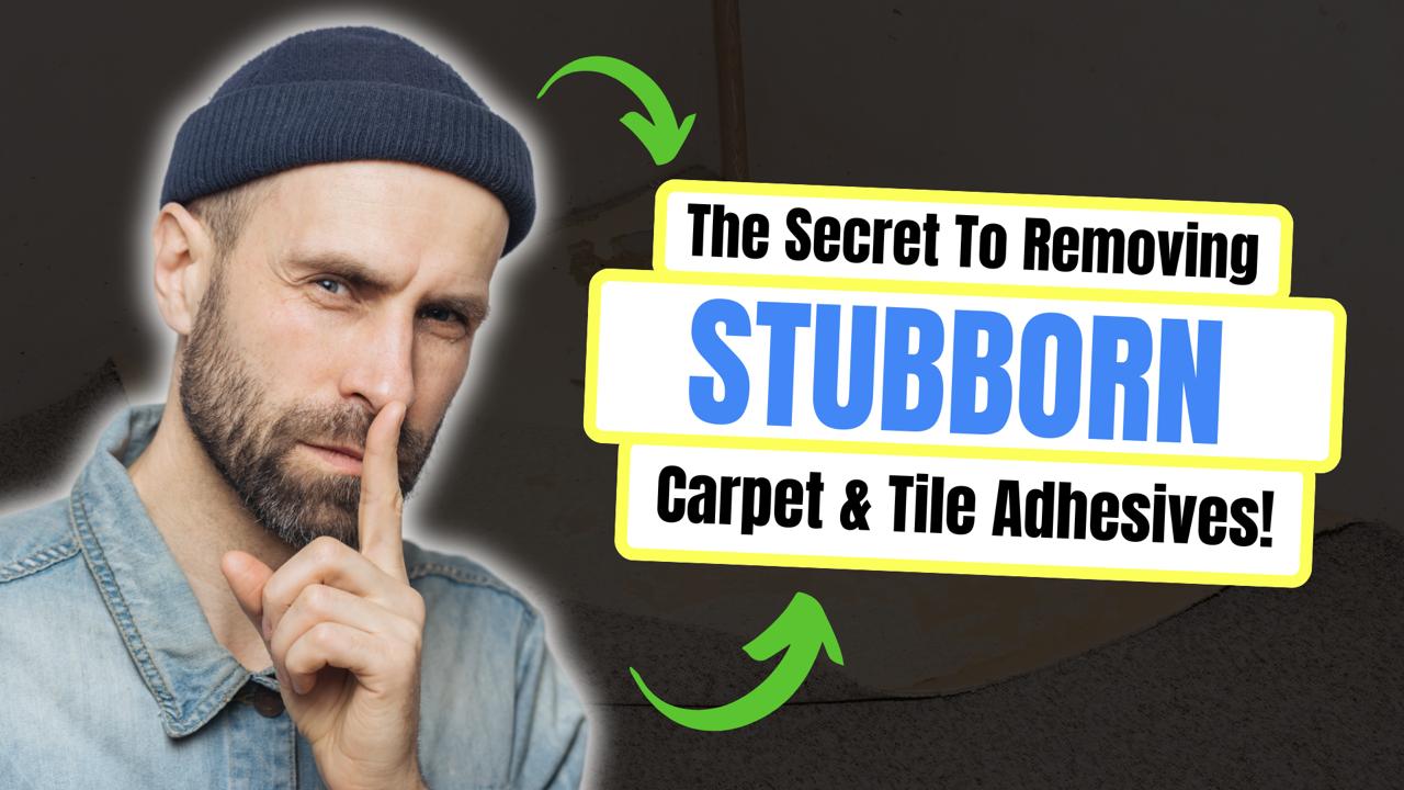 How to Remove Mastic and Carpet Glue with a Floor Machine