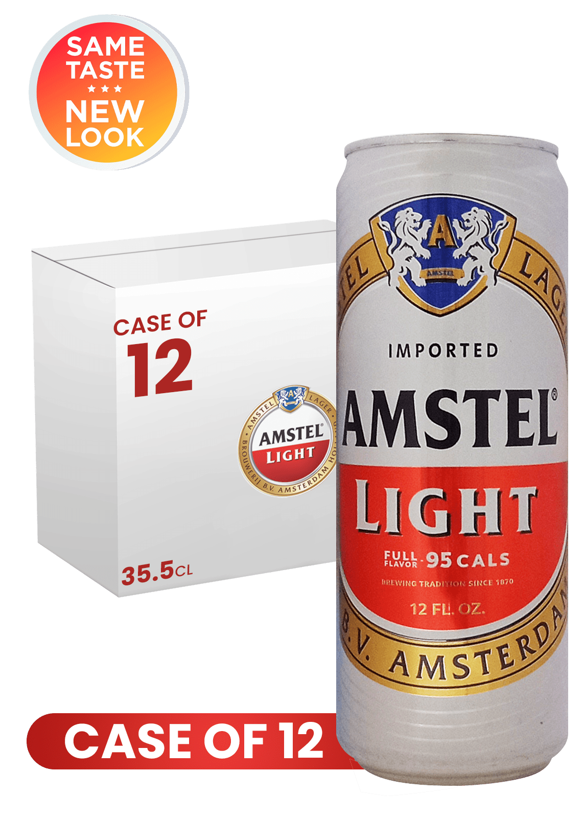Amstel Light Can 35.5 cl X 12 Case Shop Dutch Beer UAE