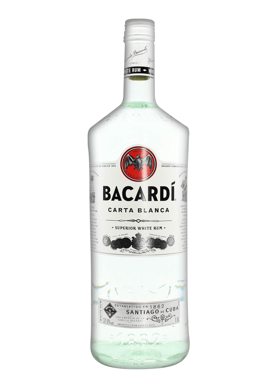 Bacardi White Rum 1.5L Centaurus Int UAE