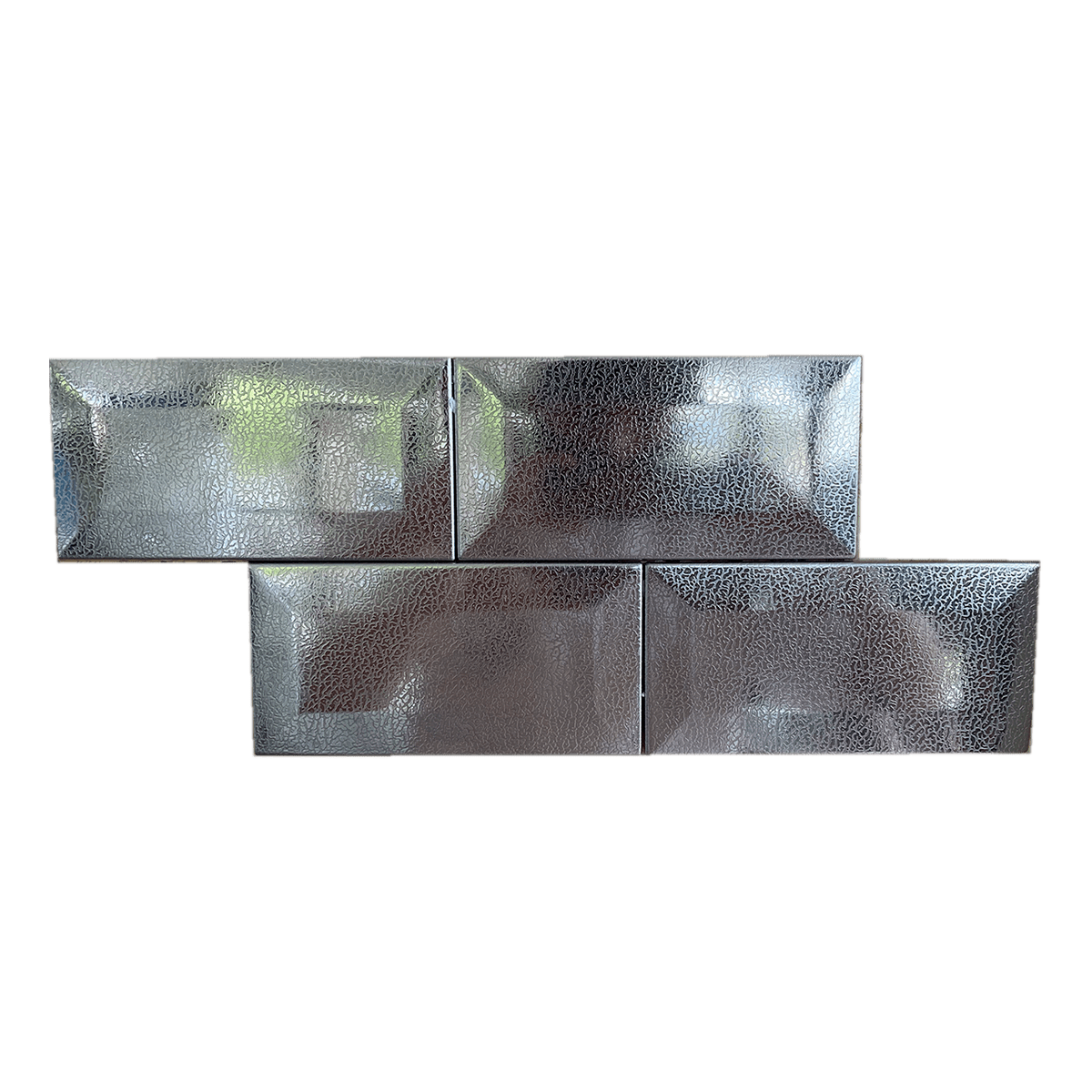 Indra Inox Malla Subway Cuero Combinado 14.5x28.5 Center Cerámicos