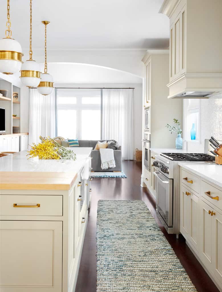 Bright and Airy Kitchen in Chicago Open Concept Single Family Home
