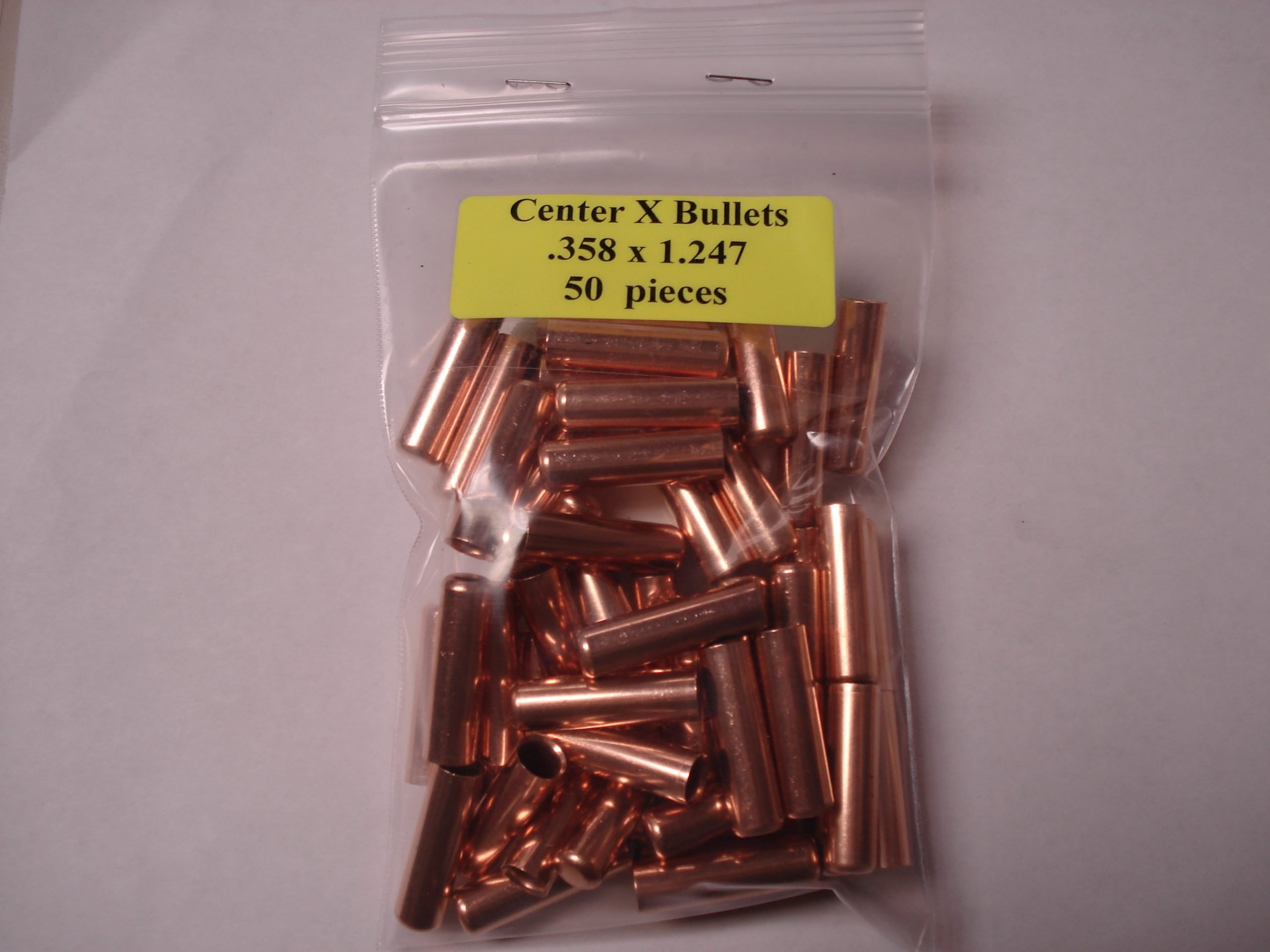 .358 x 1.247 Copper Jackets Center x Bullets