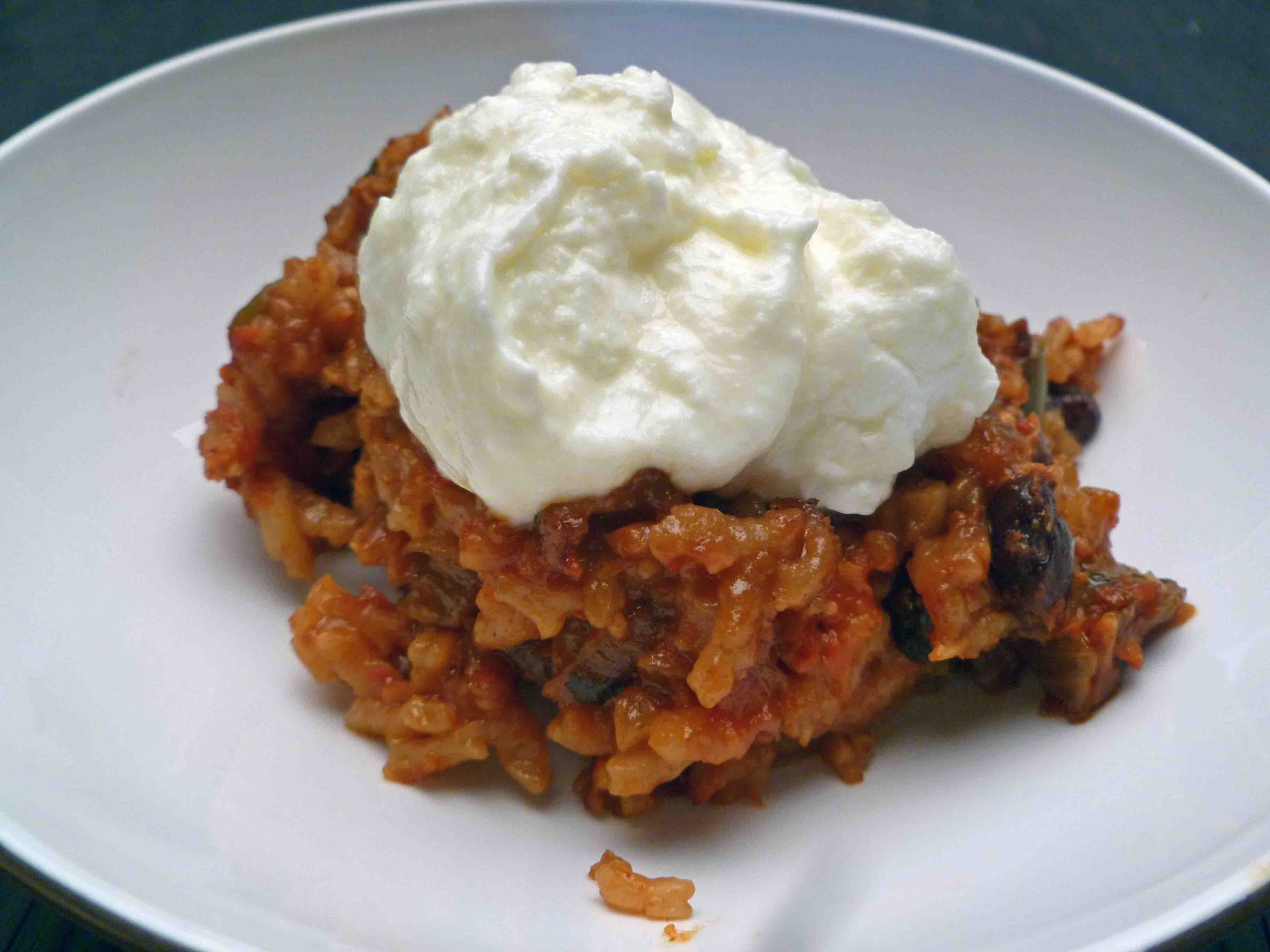 Spanish Baked Risotto and Beans Centex Cooks