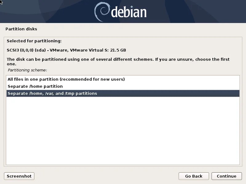 Debian 10 Minimal Installation with Screenshots CentLinux