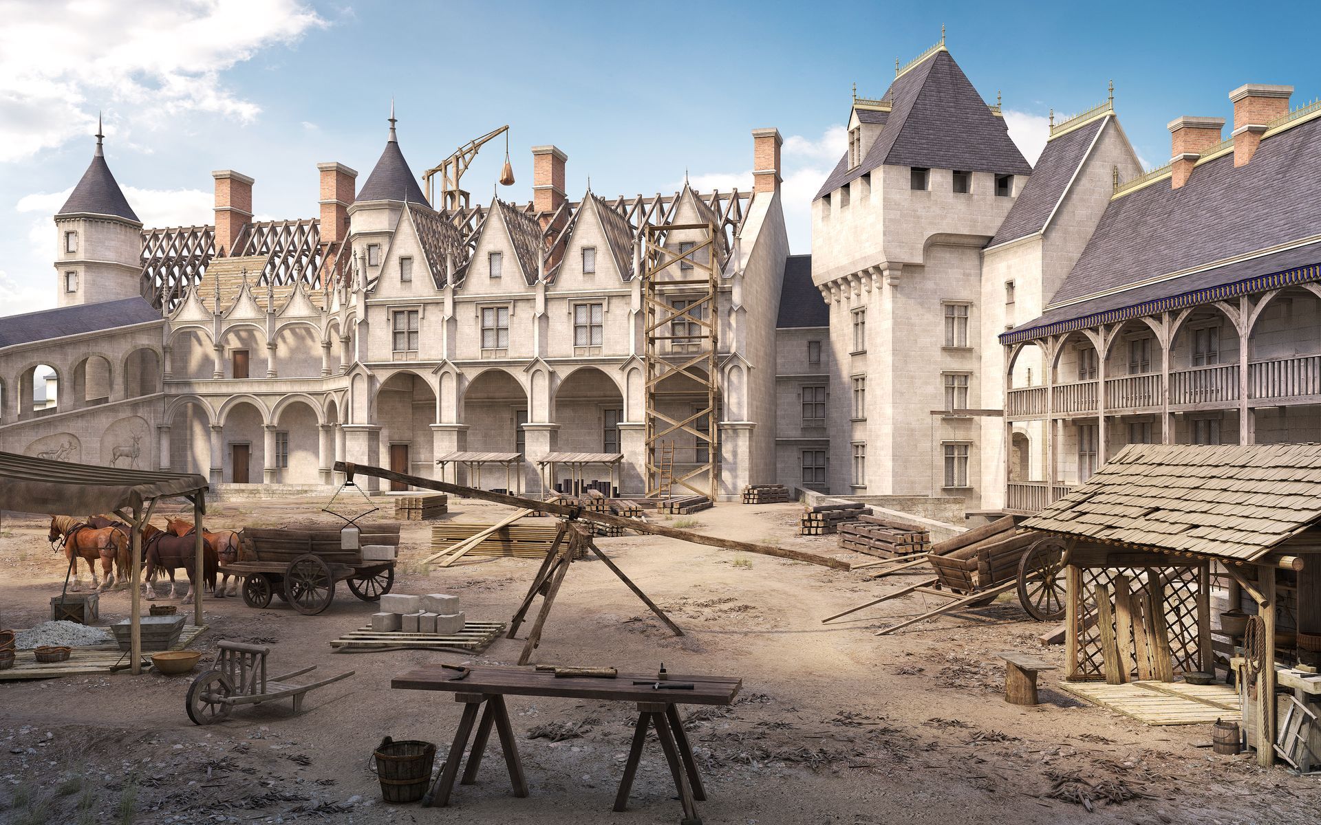 Reconstitution historique Château Royal d'Amboise