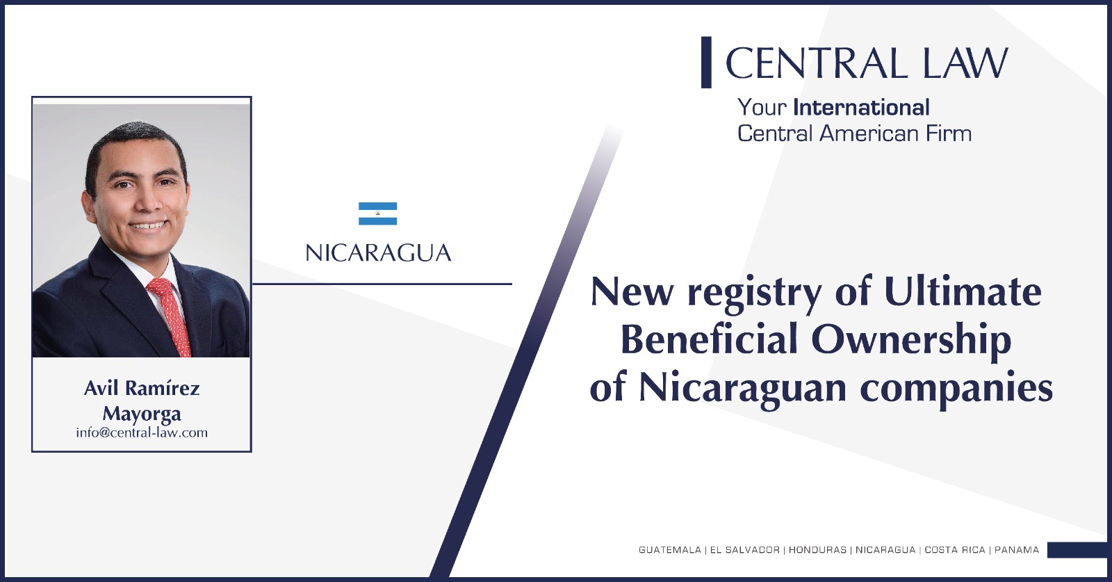 NICARAGUA New registry of Ultimate Beneficial Ownership of Nicaraguan