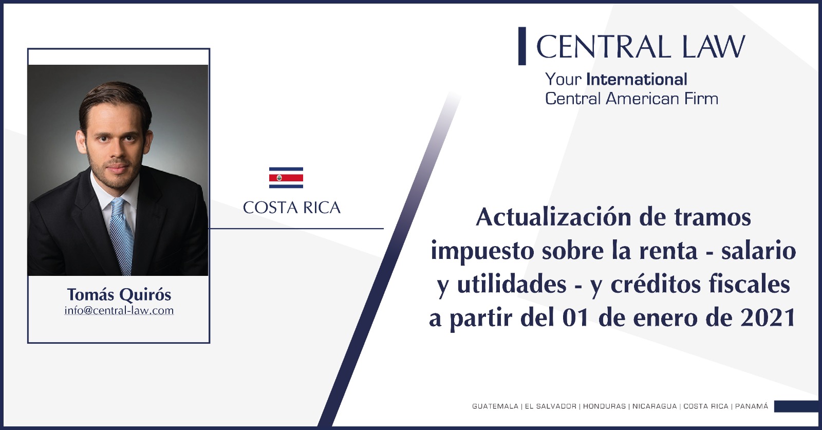 COSTA RICA Actualización de tramos impuesto sobre la rentasalario y