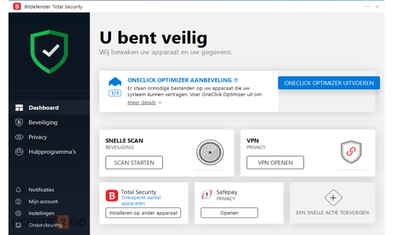 Bitdefender Total Security + VPN Premium 5 Devices 1 year