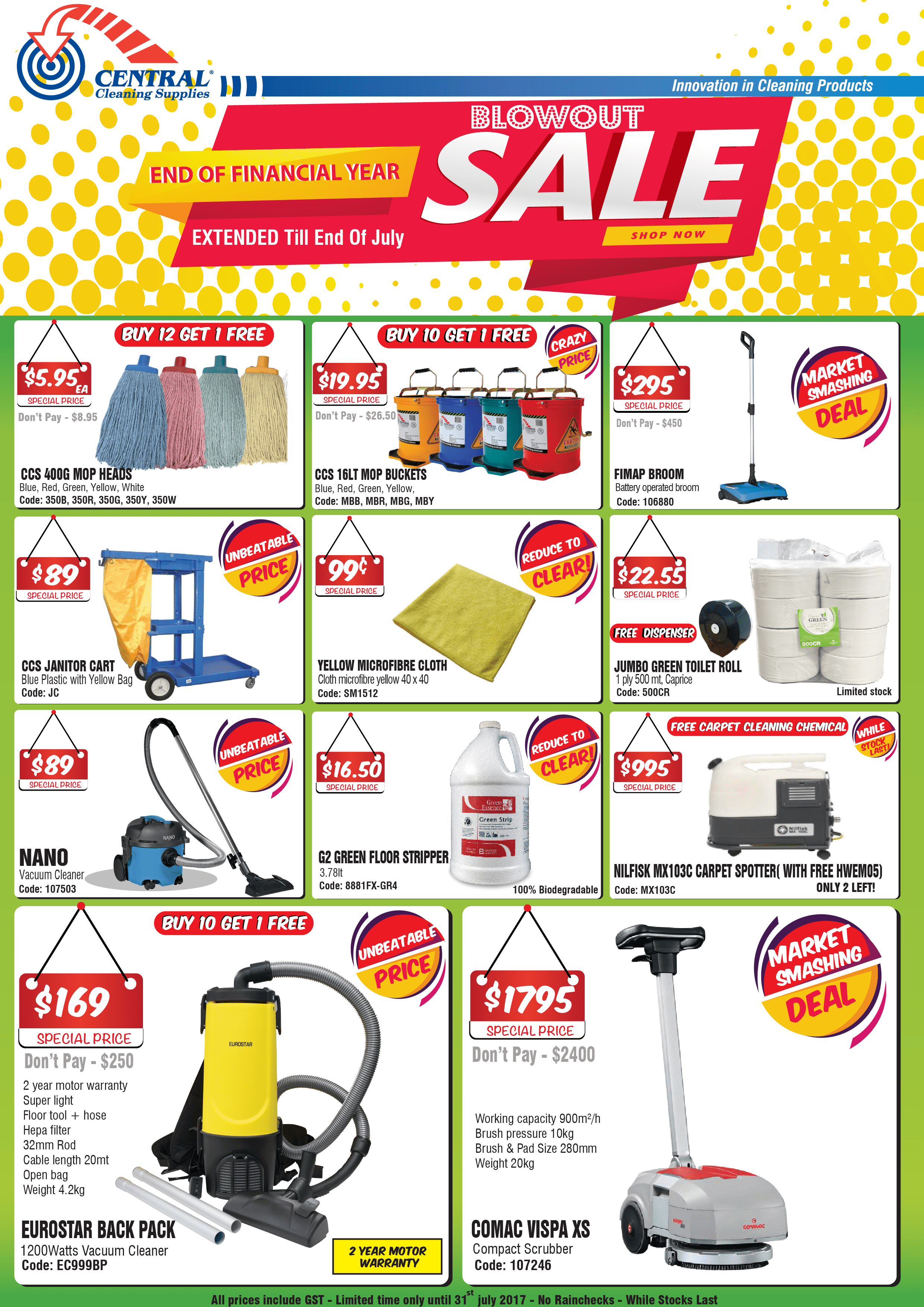 Central Cleaning Supplies