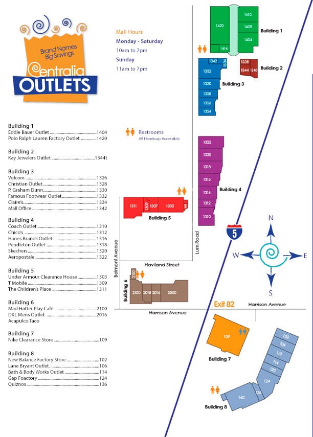 Printable Directory Centralia Outlets