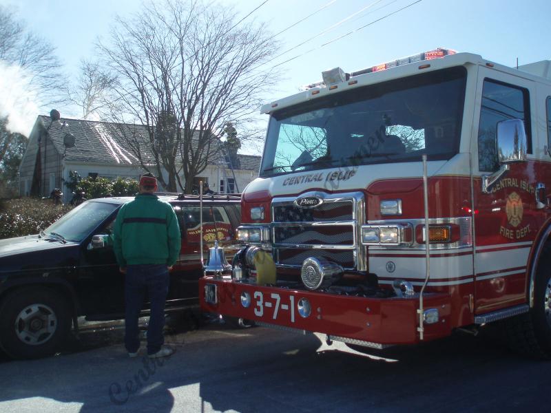 C.I.F.D. responds to an Attic Fire Central Islip Fire Department Volunteer Firefighter