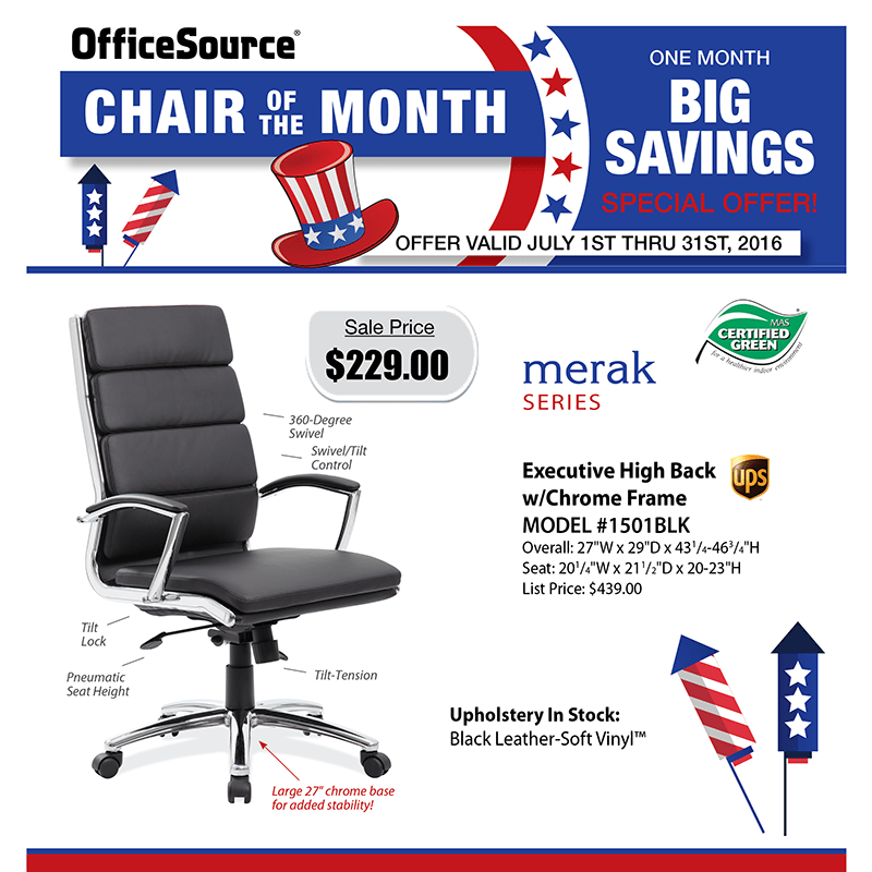 NJ Office Chair Special July 2016 CJOE Office Furniture NJ